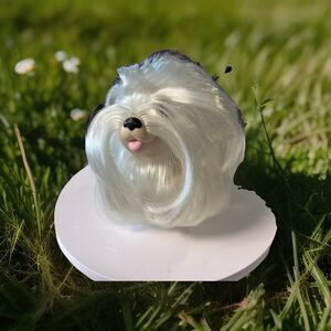 Vintage 1989 Hasbro Sweetie Pups White Sheep Dog 5”